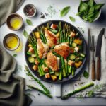 Deliciously Easy Quick Sheet Pan Chicken & Asparagus Dinner