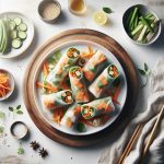 Crisp & Tangy: Pickled Carrot and Tofu Spring Rolls Recipe