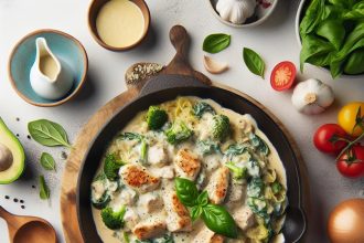 Skillet Creamy Chicken Alfredo: Easy Vegan Swap Recipe