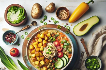 Irresistible Loaded Baked Potato Soup with Vegan Twist