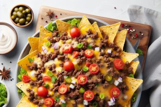 Savor Quick Loaded Nachos with Savory Ground Beef Delight