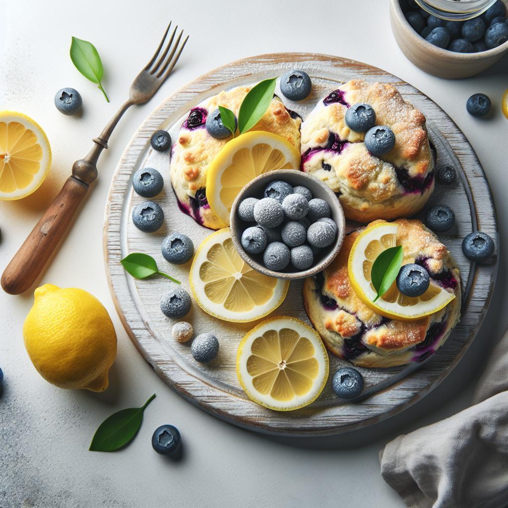 Zesty Delight: Quick Lemon Blueberry Scones Recipe Revealed