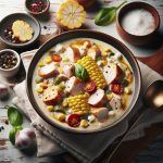 Hearty Savory Creamy Chicken & Corn Chowder Recipe Delight