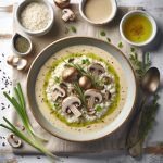 Warm Up with Creamy Mushroom and Rice Soup Delight