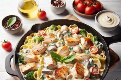 Creamy Chicken Alfredo Skillet: A Compliant Comfort Meal