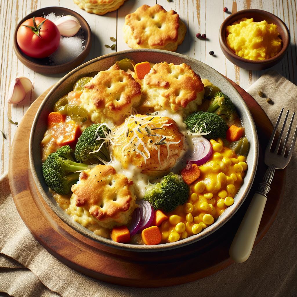 Cheddar Bay Biscuit Chicken Cobbler: Savory Southern Comfort