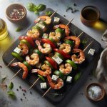 Savor the Flavors: Mediterranean Shrimp & Feta Skewers