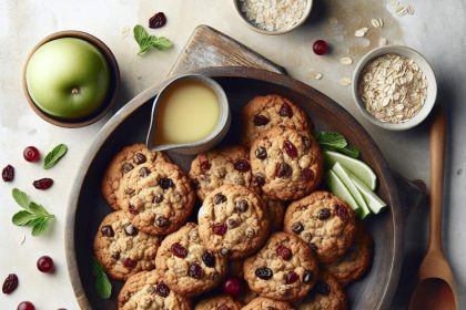 Wholesome Delight: Easy Oatmeal Choco-Cranberry Cookies