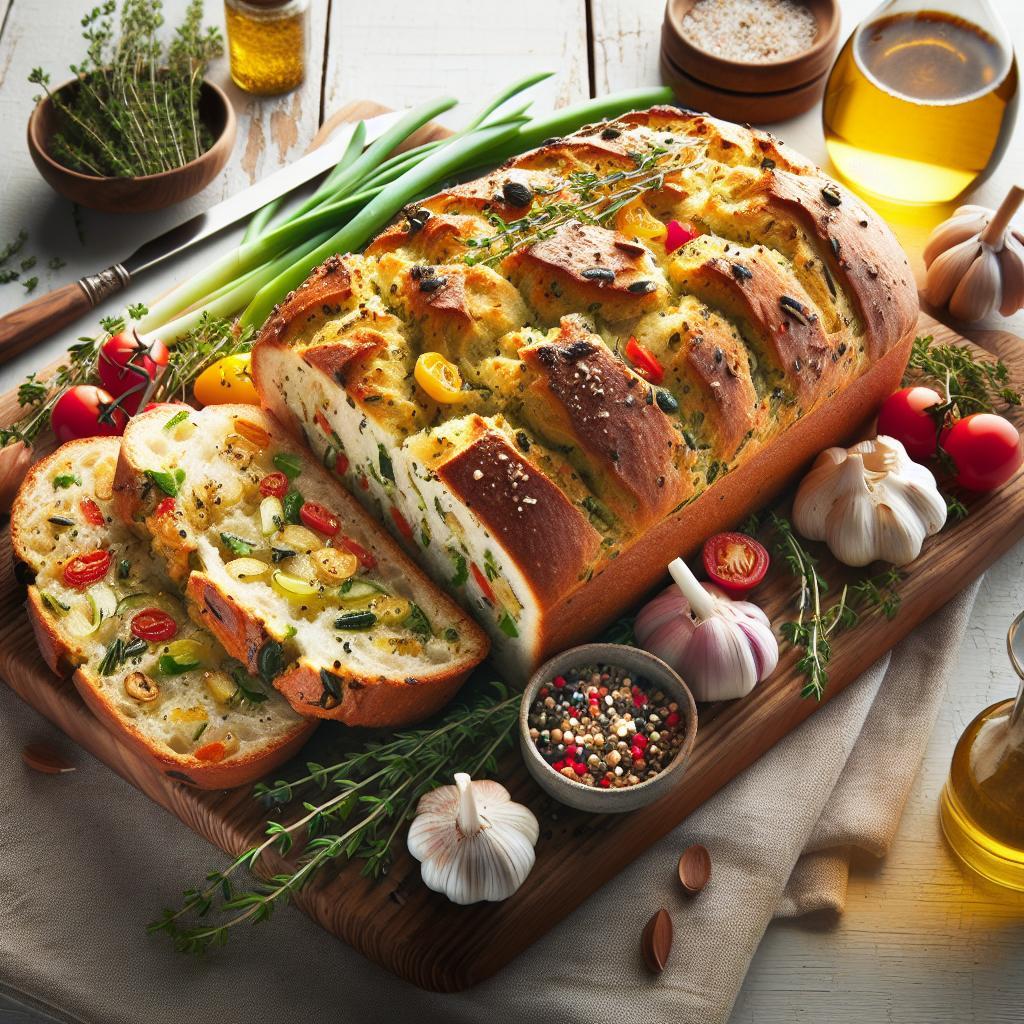Flavorful Garlic Herb Beer Bread Recipe-Alcohol-Free!