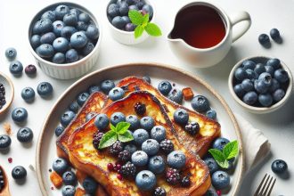 Bright Mornings: Healthy Blueberry Baked French Toast Delight