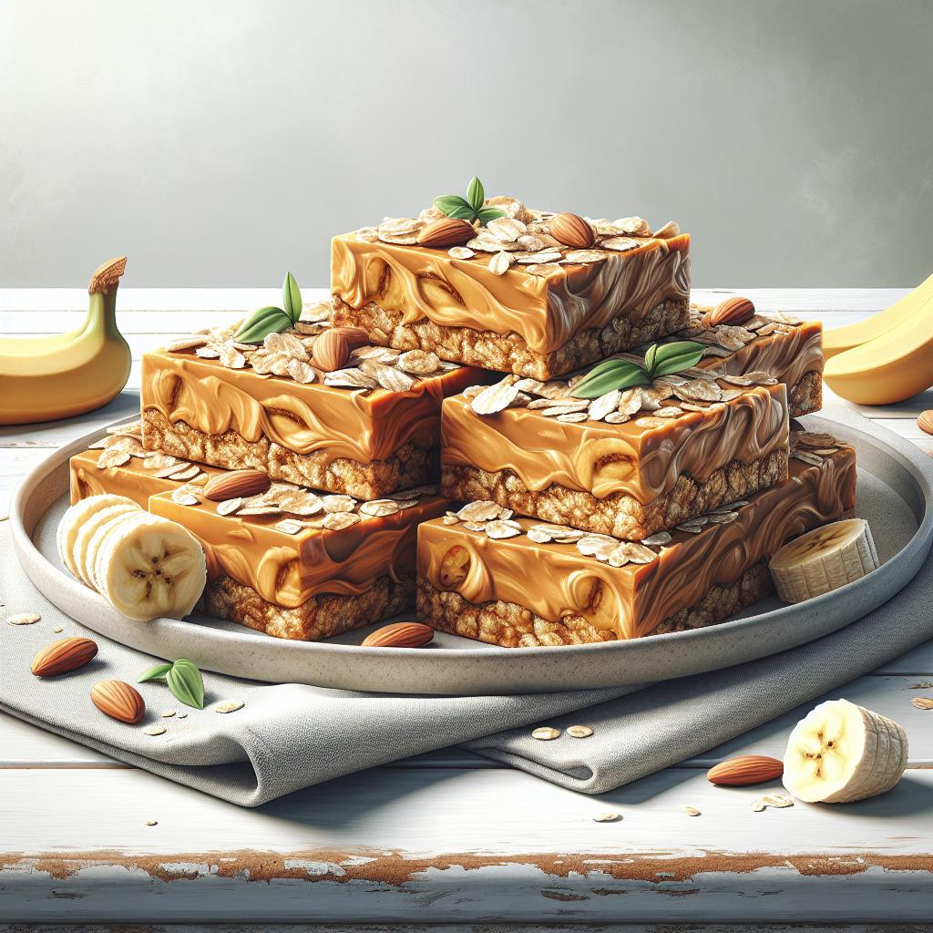 Deliciously Simple Peanut Butter Banana Oatmeal Bars Recipe